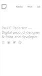 Mobile Screenshot of paulcpederson.com